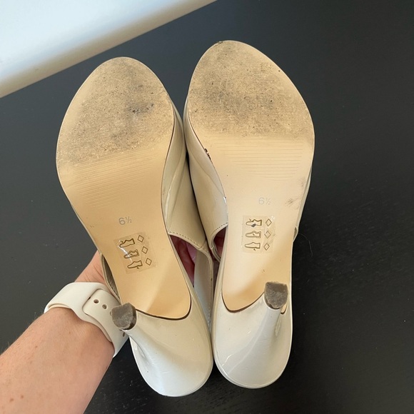 Call It Spring Women's Cream Slingback Heels size 6.5 - Picture 5 of 5